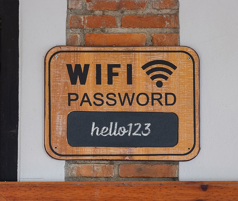 What is a network security key and where can you find it?